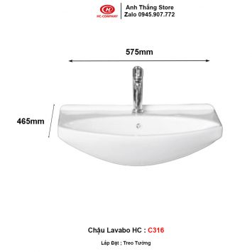 Chậu Lavabo HC C316