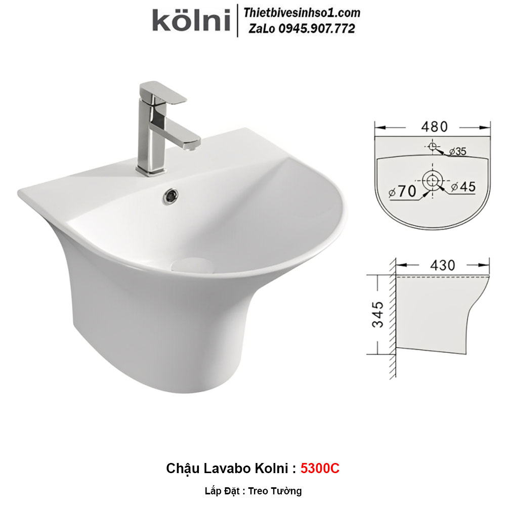 Chậu Lavabo Kolni 5300C