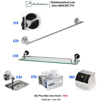 Bộ Phụ Kiện inox Archi R04