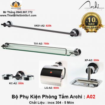 Bộ Phụ Kiện inox ARCHI A02