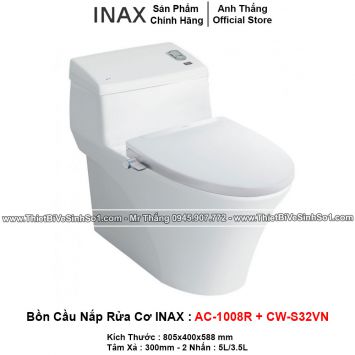 Bồn Cầu Nắp Rửa Cơ INAX AC-1008R+CW-S32VN