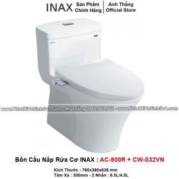 Bồn Cầu Nắp Rửa Cơ INAX AC-900R+CW-S32VN