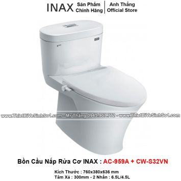 Bồn Cầu Nắp Rửa Cơ INAX AC-959A+CW-S32VN