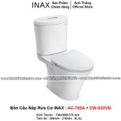 Bồn Cầu Nắp Rửa Cơ INAX AC-700A+CW-S32VN