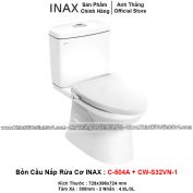 Bồn Cầu Nắp Rửa Cơ INAX C-504A+CW-S32VN-1