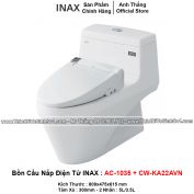 Bồn Cầu Nắp Điện Tử INAX AC-1035+CW-KA22AVN