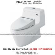 Bồn Cầu Nắp Điện Tử INAX AC-1035+CW-KB22AVN