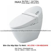 Bồn Cầu Nắp Điện Tử INAX AC-2700+CW-KB22AVN