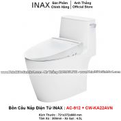 Bồn Cầu Nắp Điện Tử INAX AC-912+CW-KA22AVN