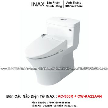 Bồn Cầu Nắp Điện Tử INAX AC-900R+CW-KA22AVN
