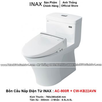 Bồn Cầu Nắp Điện Tử INAX AC-900R+CW-KB22AVN