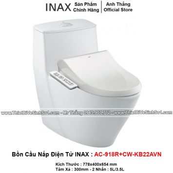 Bồn Cầu Nắp Điện Tử INAX AC-919R+CW-H17VN