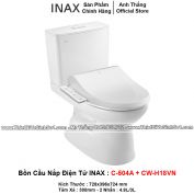 Bồn Cầu Nắp Điện Tử INAX C-504A+CW-H18VN