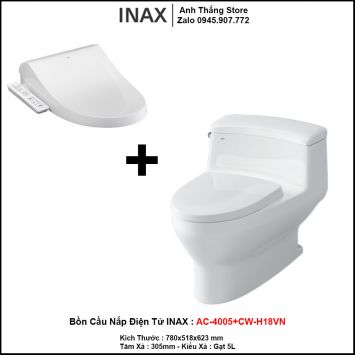 Bồn Cầu Nắp Điện Tử INAX AC-4005+CW-H18VN