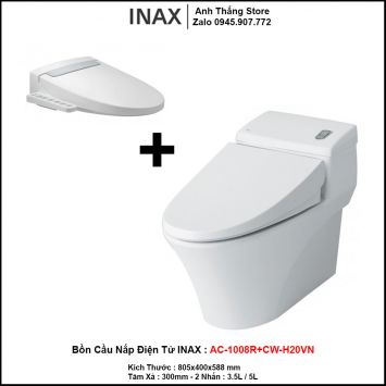 Bồn Cầu Nắp Điện Tử INAX AC-1008R+CW-H20VN