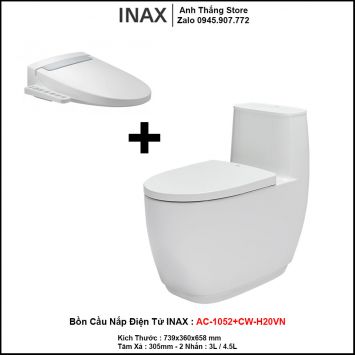 Bồn Cầu Nắp Điện Tử INAX AC-1052+CW-H20VN