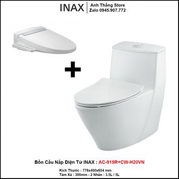 Bồn Cầu Nắp Điện Tử INAX AC-919R+CW-H20VN