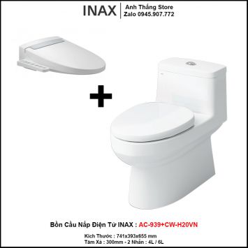 Bồn Cầu Nắp Điện Tử INAX AC-939+CW-H20VN