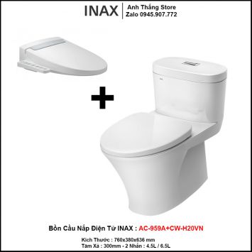 Bồn Cầu Nắp Điện Tử INAX AC-959A+CW-H20VN