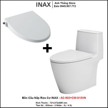 Bồn Cầu Nắp Rửa Cơ INAX AC-902+CW-S15VN