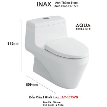 Bồn Cầu 1 Khối inax AC-1035VN