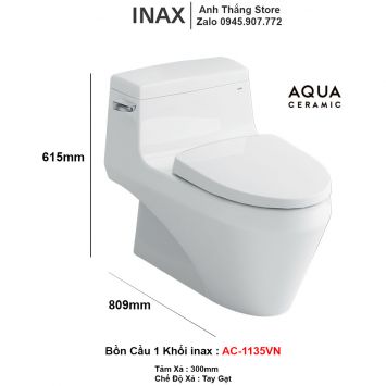 Bồn Cầu 1 Khối inax AC-1135VN