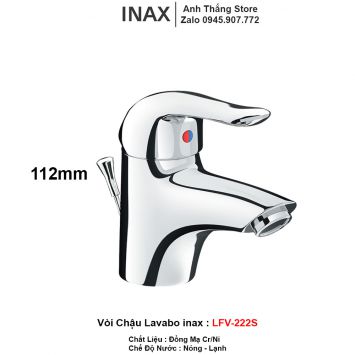 Vòi Rửa Lavabo Nóng Lạnh inax LFV-222S