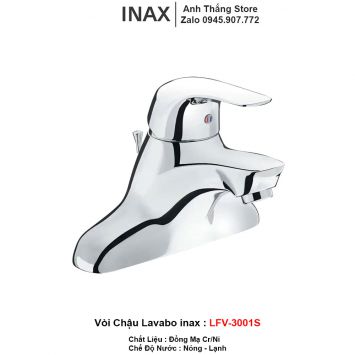 Vòi Rửa Lavabo Nóng Lạnh inax LFV-3001S