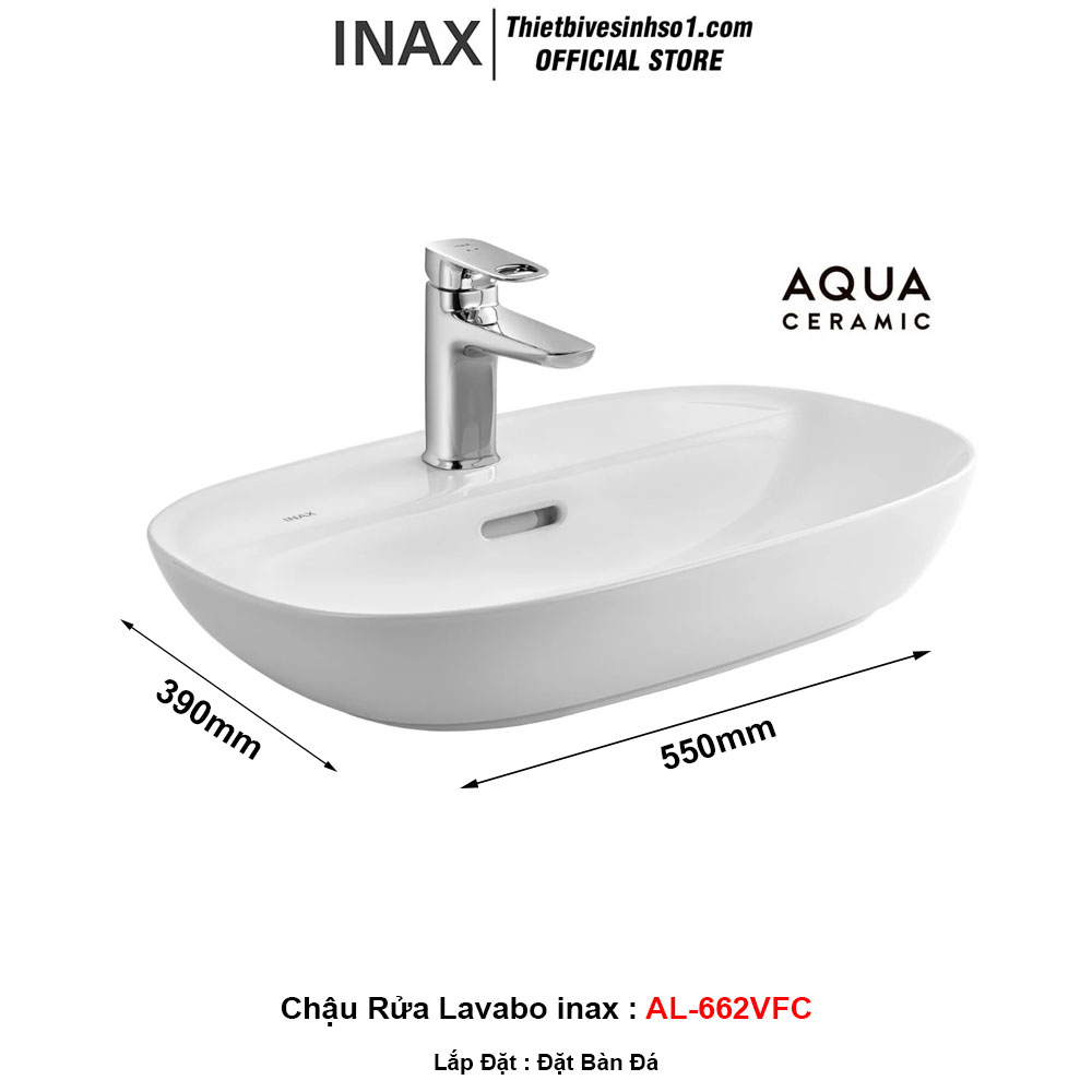 Chậu Rửa Lavabo inax AL-662VFC