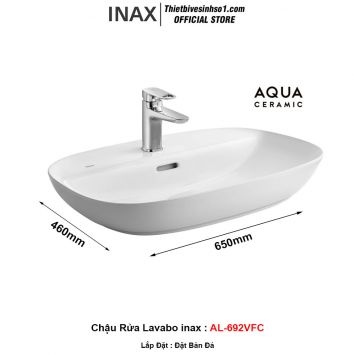 Chậu Rửa Lavabo inax AL-692VFC