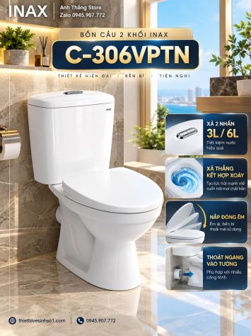 Bồn Cầu inax C-306VPTN