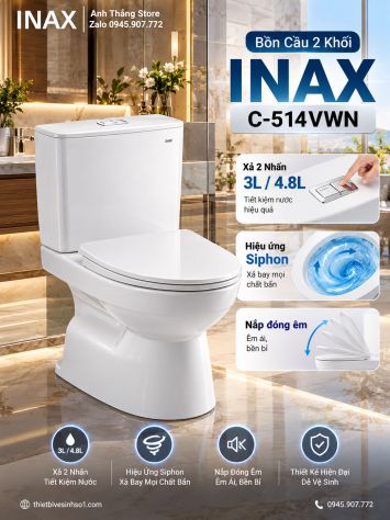 Bồn Cầu inax C-514VWN