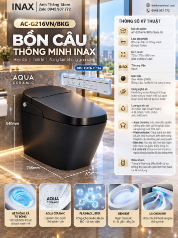 Bồn Cầu inax AC-G216VN-BKG