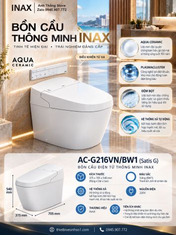 Bồn Cầu inax AC-G216VN-BW1