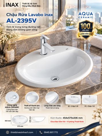 Chậu Rửa Lavabo inax AL-2395V