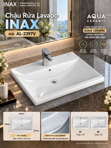 Chậu Rửa Lavabo inax AL-2397V