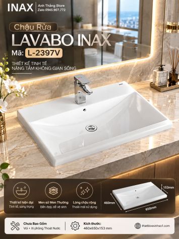 Chậu Rửa Lavabo inax L-2397V