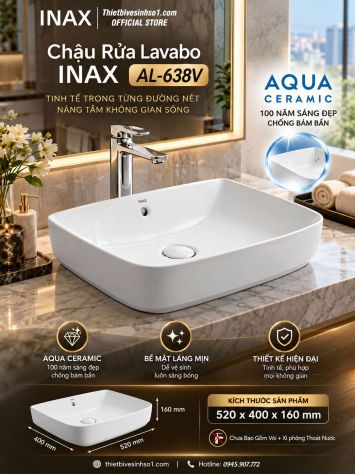 Chậu Lavabo inax AL-638V