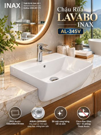 Chậu Rửa Lavabo inax AL-345V