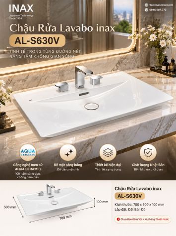 Chậu Rửa Lavabo inax AL-S630V
