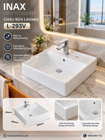Chậu Rửa Lavabo inax L-293V