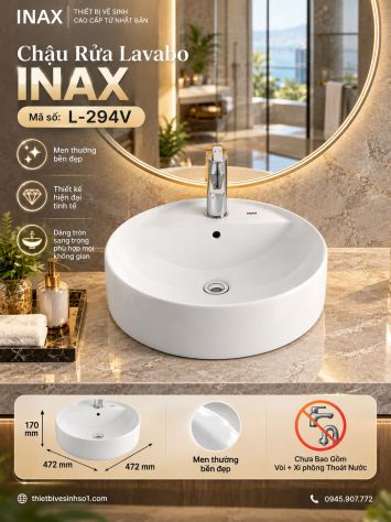 Chậu Rửa Lavabo inax L-294V