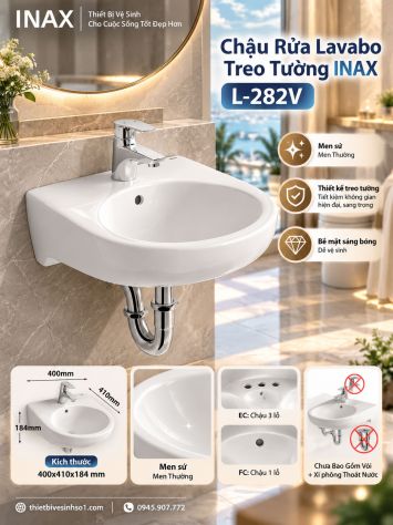 Chậu Rửa Lavabo inax L-282V