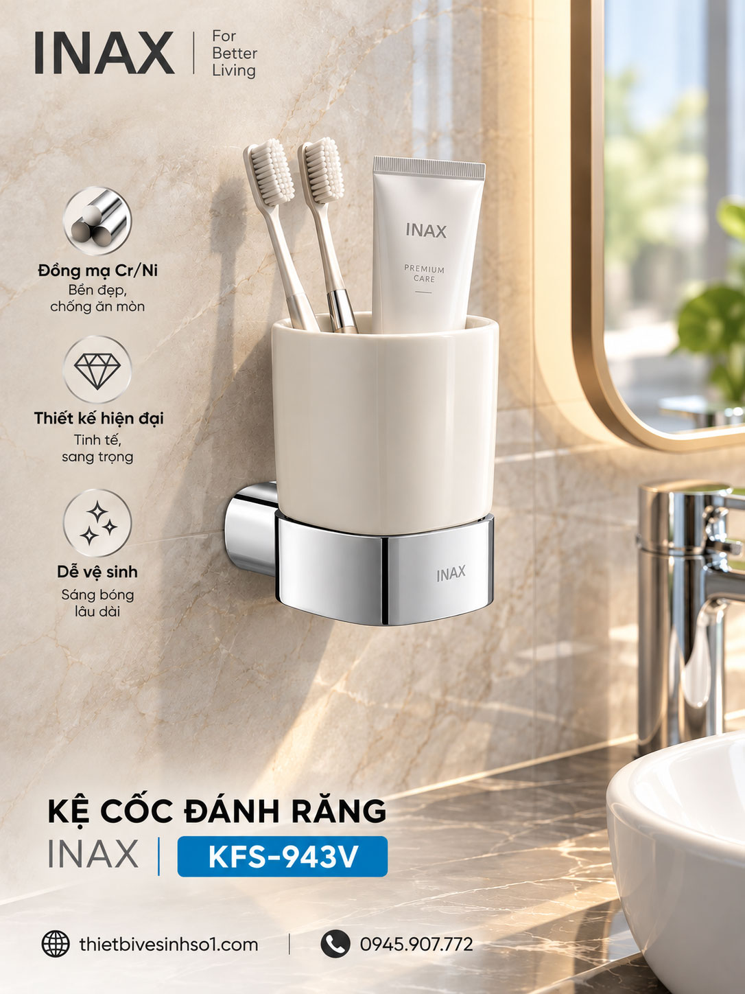 Kệ Cốc inax KFS-943V