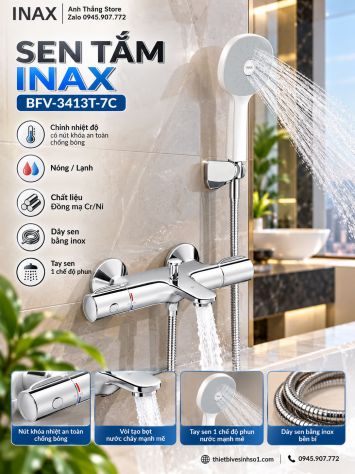 Sen Tắm Nhiệt Độ inax BFV-3413T-7C