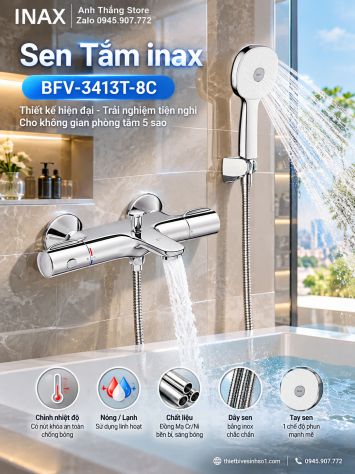 Sen Tắm Nhiệt Độ inax BFV-3413T-8C