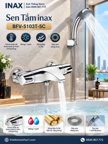 Sen Tắm Nhiệt Độ inax BFV-5103T-5C