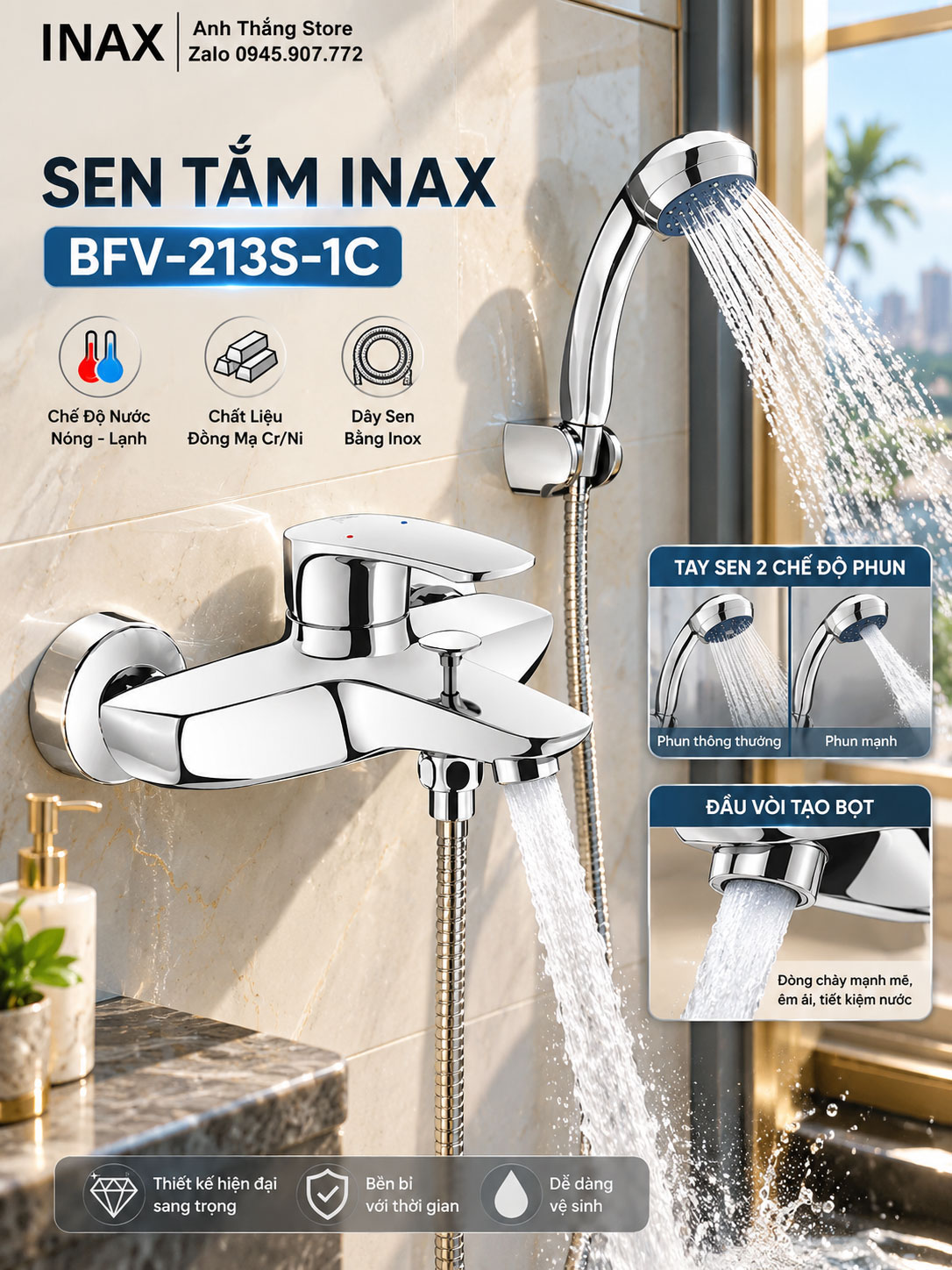 Sen Tắm inax BFV-213S-1C Sen Tắm inax BFV-213S-1C