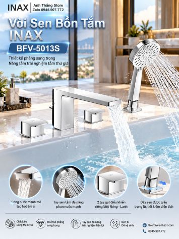 Vòi Sen Bồn Tắm inax BFV-5013S