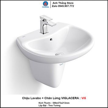 Chậu Lavabo Viglacera Vi5